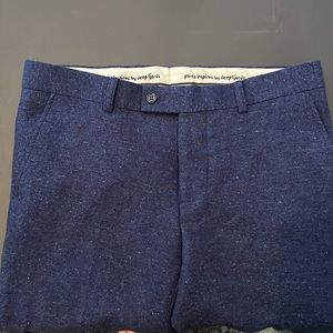 Norwegian Wool Blue Dress Pants